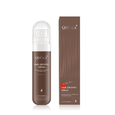 ยูนิเซ็กซ์ 80 มล QBEKA Polygonum Multiflorum Hair Growth Liquid สําหรับการกระตุ้นฟอลิกุลใน 15 วัน