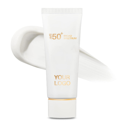 SPF 50 ครีมกันแดดสําหรับผู้ชาย ป้องกัน UVA / UVB สายสีขาว