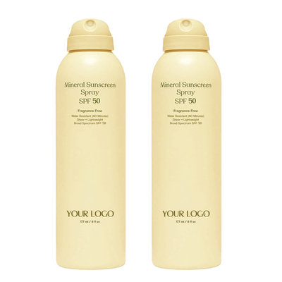 สเปรย์ครีมกันแดด SPF 50 แพ็คสอง แพ็คกันน้ํา ครีมกันแดด แพ็คสอง