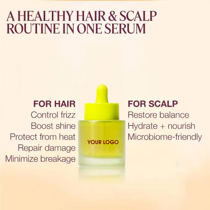 ซัลฟาตฟรี แสงแท้ Antifrizz เซรั่มสําหรับการควบคุม Frizz การซ่อมแซมความเสียหายและการเรียบ 2