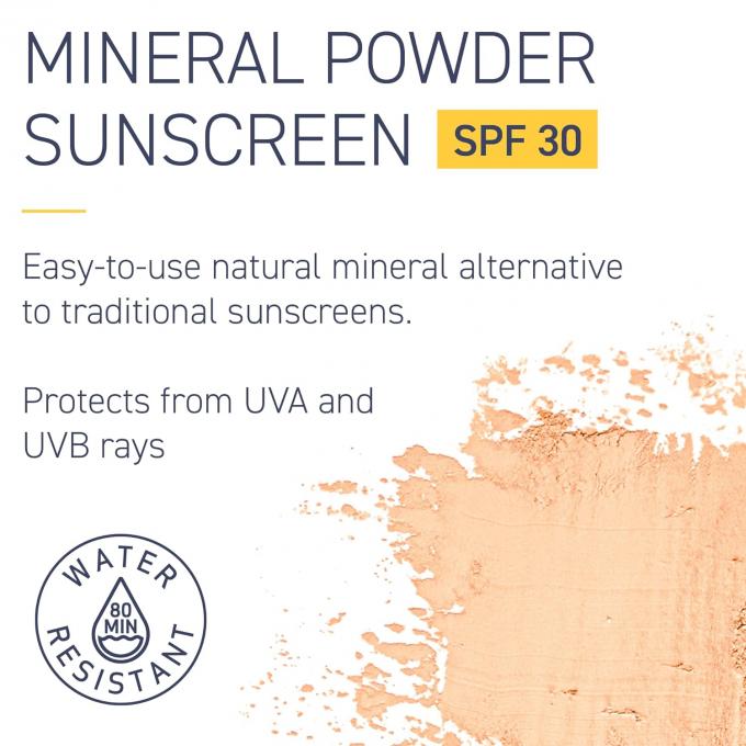 ครีมกันแดดขาวแมนเนอรัล พร้อมกับการป้องกัน UVA / UVB สเปคตรัมกว้าง SPF 30 1