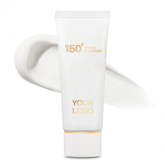 SPF 50 ครีมกันแดดสําหรับผู้ชาย ป้องกัน UVA / UVB สายสีขาว 0