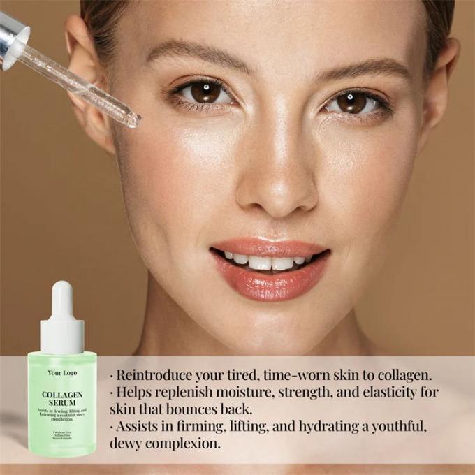 วิตามินซีธรรมชาติ Niacinamide เซรั่มด้วยกรดไฮยัลโรนิกและส่วนประกอบที่กําหนดเอง 4