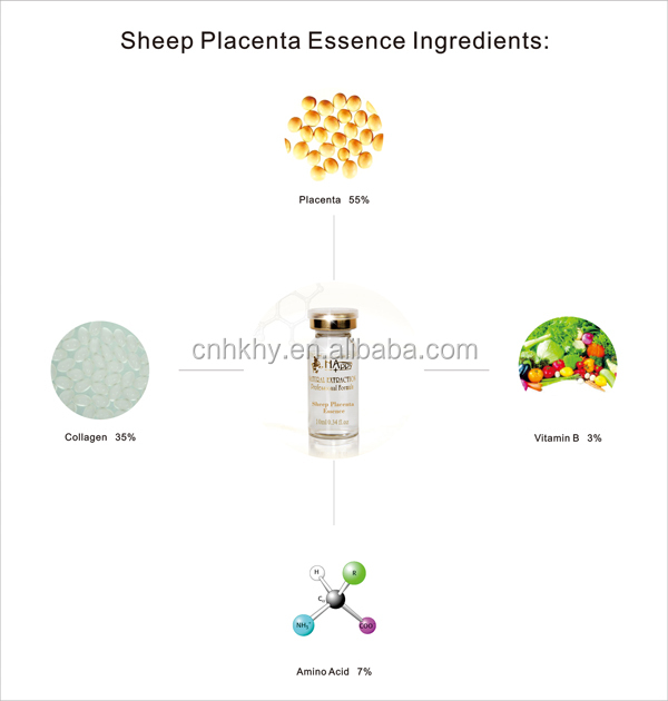 น้ํามันและเบาลงแกะ placenta serum 100% สะอาดธรรมชาติสําหรับทุกชนิดของผิวหนัง 7