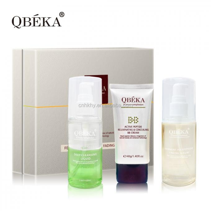 QBEKA Ferment Polypeptide Fading Serum Bleaching Gold ชุดผิวหน้าสําหรับผลการยก 0