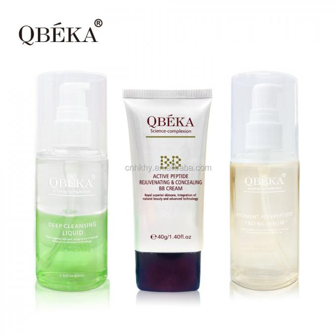 QBEKA Ferment Polypeptide Fading Serum Bleaching Gold ชุดผิวหน้าสําหรับผลการยก 4
