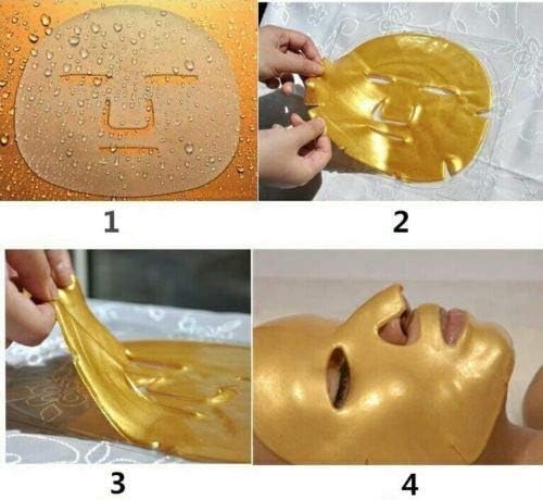 หน้ากากสีทอง 24K ของอินทรีย์ สําหรับบ้าน เจลที่ทําให้สบายใจ 8