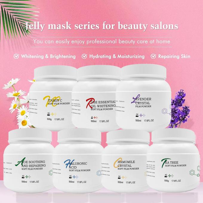 การดูแลผิวหนังที่กําหนดเอง Beauty Rose Jelly Mask Powder Hydrating for Face and Body Spa 9