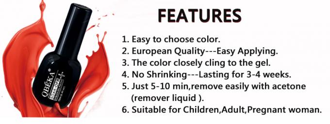 สียาวนานและสดใส สียาวหลายสี ยูวี เจลเล็บเล็บด้วยอะคริลเลต โคโพลิเมอร์ 8
