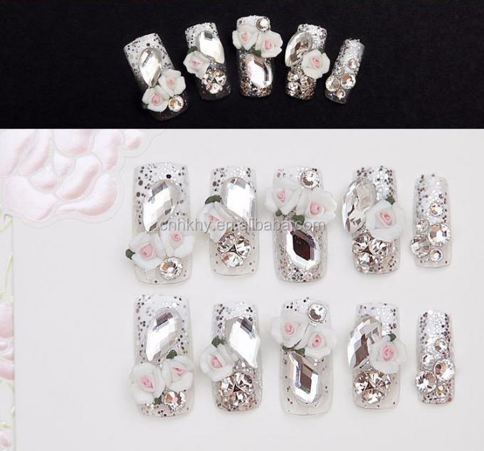 หินเล็บ Rhinestones L01 หลังเรียบ โทรศัพท์ตกแต่ง 3D หินกระจ่างสําหรับเครื่องมือการทําลาย 45g 10