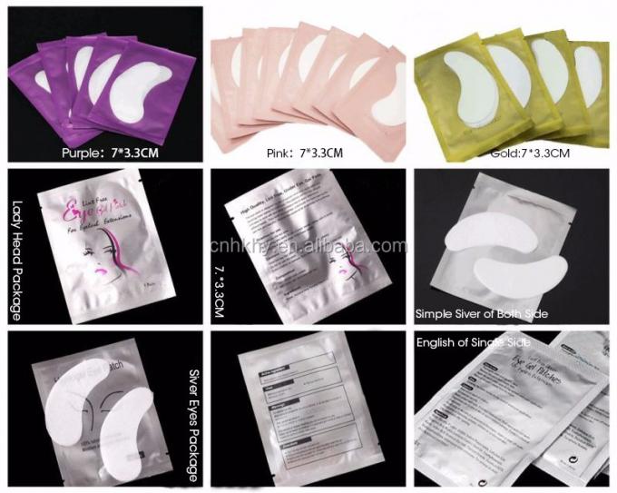 สีม่วง ใต้ตา Pads Lint ฟรี Hydrogel แพทช์ตาสําหรับการรักษาเยลตา 9