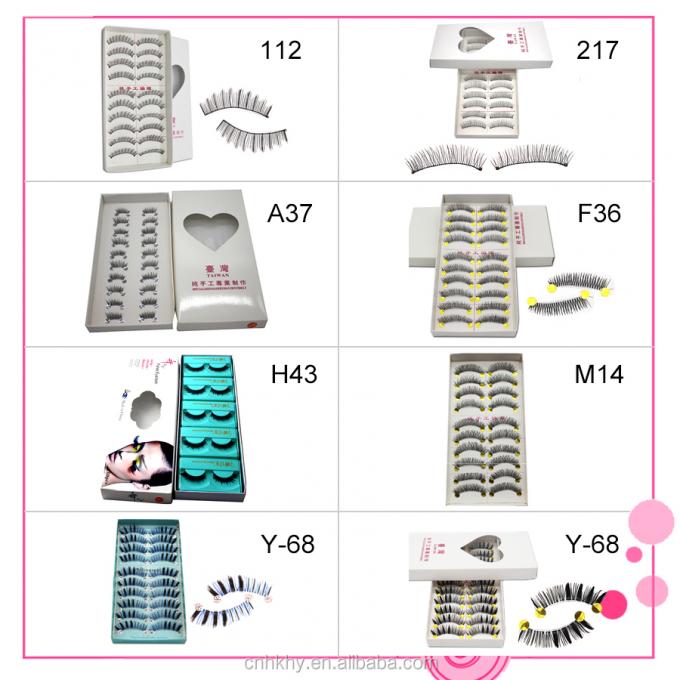 คิ้วเทียมชนิดอื่นๆ คิ้วเทียมขยายชุด A20 สีดําธรรมชาติทําด้วยมือ 3